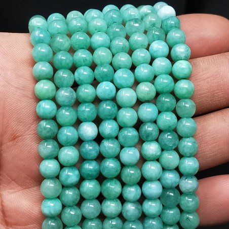 Giada Crisoprasio Perline Forma Tondo Liscio 06mm