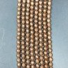 Ematite Rosato Perline Forma Tondo Sfaccettato Satinato-Matte 06mm