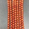 Diaspro Rosso Perline Forma Tondo Liscio 06mm