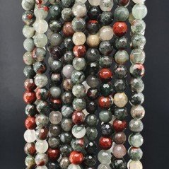 Eliotropio Perline Forma Tondo Sfaccettato 06mm