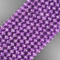 Giada Viola Ametista Perline Forma Tondo Sfaccettato 06mm