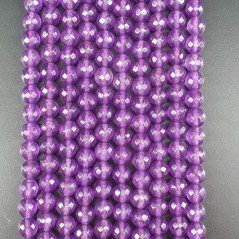 Giada Viola Ametista Perline Forma Tondo Sfaccettato 06mm