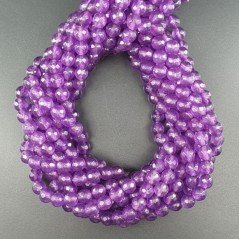 Giada Viola Ametista Perline Forma Tondo Sfaccettato 06mm