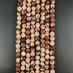 Diaspro Picasso Zebrato Perline Forma Tondo Sfaccettato 06mm Diaspro Picasso Zebrato Perline Forma Tondo Sfaccettato 06mm