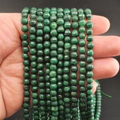 Diaspro Verde Scuro Perline Forma Tondo Sfaccettato 06mm