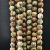 Diaspro Verde (Riolite) Perline Forma Tondo Sfaccettato 06mm