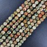 Diaspro Verde (Riolite) Perline Forma Tondo Sfaccettato 06mm