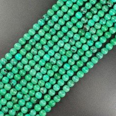 Turchese Stabilizzato Perline Forma Tondo Liscio 06mm