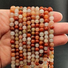 Diaspro Rosso Multicolor Perline Forma Tondo Liscio 06mm