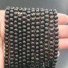 Onice Nera Perline Forma Tondo Liscio Satinato-Matte 06mm