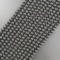 Onice Nera Perline Forma Tondo Liscio Satinato-Matte 06mm