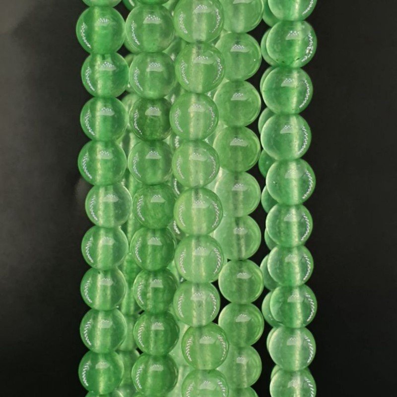 Avventurina Verde Perline Forma Tondo Liscio 06mm