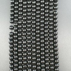 Onice Nera Perline Forma Tondo Liscio 06mm