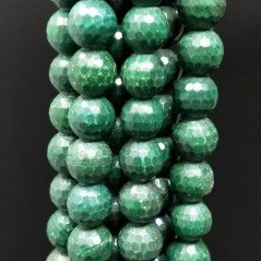 Diaspro Verde Scuro Perline Forma Tondo Sfaccettato 08mm