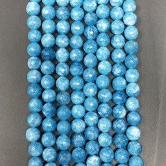 Angelite Perline Forma Tondo Sfaccettato 08mm