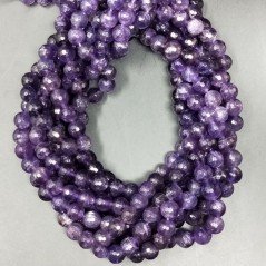 Ametista Africana Perline Forma Tondo Sfaccettato 08mm