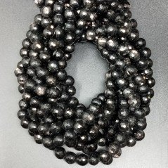 Tormalina Nera Perline Forma Tondo Sfaccettato 08mm