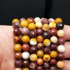 Mokaite Perline Forma Tondo Sfaccettato 08mm