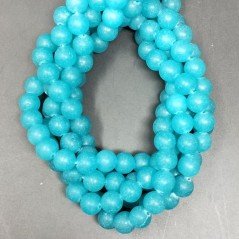 Angelite Perline Forma Tondo Liscio Satinato-Matte 08mm