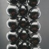 Cristallo Nero Tinto Perline Forma Tondo Liscio 10mm