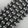 Cristallo Nero Tinto Perline Forma Tondo Liscio 10mm