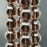 Quarzo Fume Perline Forma Tondo Liscio 14mm