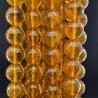 Topazio Giallo Idrotermale Perline Forma Tondo Sfaccettato 16mm