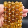 Topazio Giallo Idrotermale Perline Forma Tondo Sfaccettato 16mm