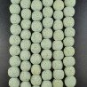 Pietra Lavica Verde Perline Forma Tondo Liscio 16mm