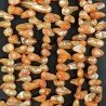 Perle di fiume arancio chiaro irregolare