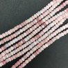 Opale Rosa Naturale in Perline Forma Rondelle Sfaccettato a Mano Foro Passante