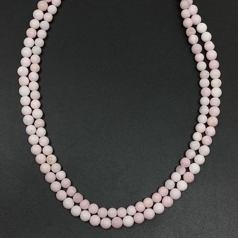Opale Rosa (AA) Prima Scelta Tondo Lisce A Mano