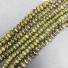 Peridoto Naturale in Perline Forma Rondelle Sfaccettato a Mano Foro Passante 06-10mm