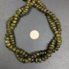 Peridoto Naturale in Perline Forma Rondelle Sfaccettato a Mano Foro Passante 06-10mm