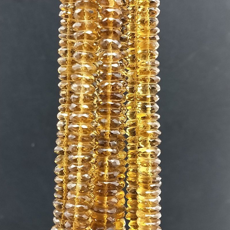 Quarzo Birra Naturale in Perline Forma Rondelle Sfaccettato a Mano Foro Passante a Gradazione 08-12mm Quarzo Birra Naturale in Perline Forma Rondelle Sfaccettato a Mano Foro Passante a Gradazione 08-12mm