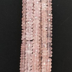 Perline Quarzo Rosa Twist Ovale 25 Mm – Cristallo Naturale Infilato Su Corda Temporanea 40 Cm
