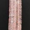 Quarzo Rosa Naturale in Perline Forma Rondelle Sfaccettato a Mano Foro Passante 08mm