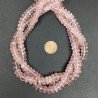 Quarzo Rosa Naturale in Perline Forma Rondelle Sfaccettato a Mano Foro Passante 08mm