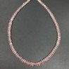 Quarzo Rosa Naturale in Perline Forma Rondelle Sfaccettato a Mano Foro Passante 08mm