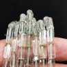 Ametista Verde (Prasiolite) Perline Forma Cilindro Sfaccettato a Mano