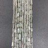 Ametista Verde (Prasiolite) Perline Forma Cilindro Sfaccettato a Mano