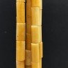 Calcite Gialla Perline Forma Cilindro Sfaccettato a Mano