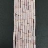 Opale Rosa Perline Forma Cilindro Sfaccettato a Mano