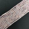 Opale Rosa Perline Forma Cilindro Sfaccettato a Mano