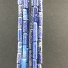 Lapis Lazuli Perline Forma Cilindro Sfaccettato a Mano
