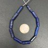 Lapis Lazuli Perline Forma Cilindro Sfaccettato a Mano
