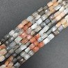 Pietra di Luna Multicolore Naturale in Perline Forma Rettangolare Piatto Sfaccettato Foro Passante 5-9mm