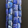 Lapis lazuli Naturale in Perline Forma Rettangolare Piatto Sfaccettato Foro Passante 10-16X13-26