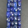 Lapis lazuli Naturale in Perline Forma Rettangolare Piatto Sfaccettato Foro Passante 10-16X13-26