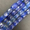 Lapis lazuli Naturale in Perline Forma Rettangolare Piatto Sfaccettato Foro Passante 10-16X13-26